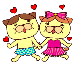 The cat which likes bread sticker #8679649