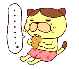 The cat which likes bread sticker #8679652