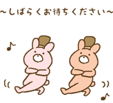 Cute rabbits Usata & Usaichi sticker #8680180