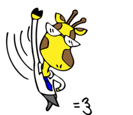 Japanese Salaryman Giraffe sticker #8680833