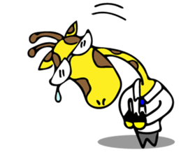 Japanese Salaryman Giraffe sticker #8680835