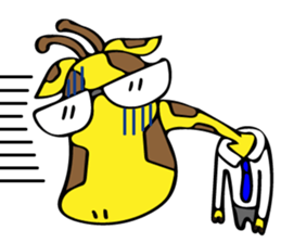 Japanese Salaryman Giraffe sticker #8680837
