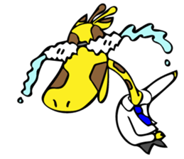 Japanese Salaryman Giraffe sticker #8680840