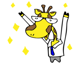 Japanese Salaryman Giraffe sticker #8680843