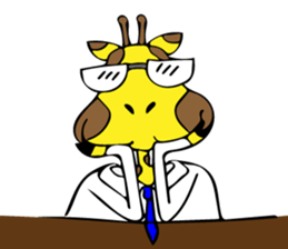 Japanese Salaryman Giraffe sticker #8680845