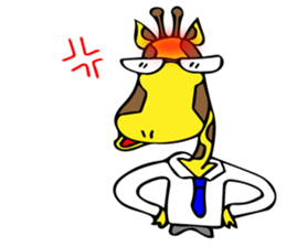 Japanese Salaryman Giraffe sticker #8680849