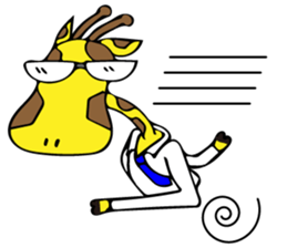 Japanese Salaryman Giraffe sticker #8680851