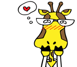 Japanese Salaryman Giraffe sticker #8680853