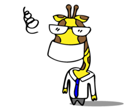 Japanese Salaryman Giraffe sticker #8680861
