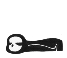 Modern sloth. sticker #8681148