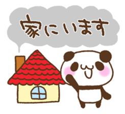 Panda of the message memo sticker #8681536