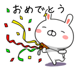 Loose Kansai dialect rabbit Usatan. sticker #8681744