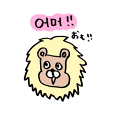 Lay-back Hangul sticker #8682438