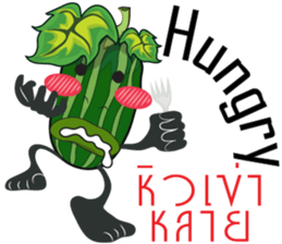 Cucumbe cartoon thai V.Isan sticker #8685579