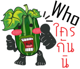 Cucumbe cartoon thai V.Isan sticker #8685581
