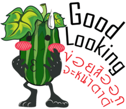 Cucumbe cartoon thai V.Isan sticker #8685582