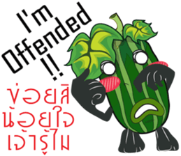 Cucumbe cartoon thai V.Isan sticker #8685589