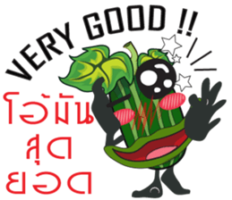 Cucumbe cartoon thai V.Isan sticker #8685595