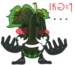 Cucumbe cartoon thai V.Isan sticker #8685601