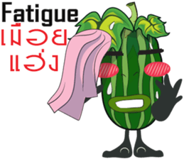 Cucumbe cartoon thai V.Isan sticker #8685602