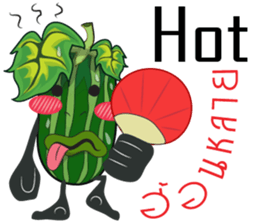 Cucumbe cartoon thai V.Isan sticker #8685604
