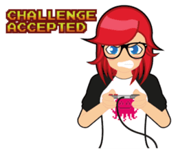 Sakura the Gamer Girl sticker #8686556