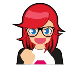 Sakura the Gamer Girl sticker #8686559