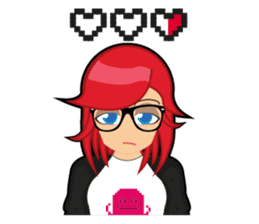 Sakura the Gamer Girl sticker #8686571