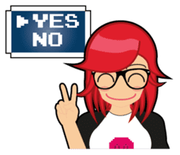 Sakura the Gamer Girl sticker #8686575