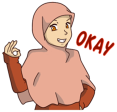 Pinky Hijab sticker #8687114