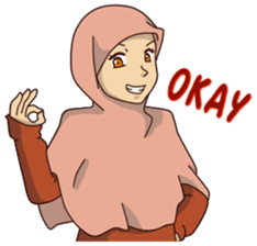Pinky Hijab sticker #8687114