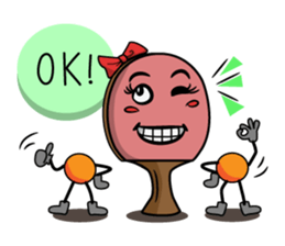 Peggy and Paul, the Ping Pong Buddy sticker #8687418