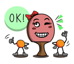 Peggy and Paul, the Ping Pong Buddy sticker #8687418