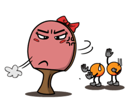 Peggy and Paul, the Ping Pong Buddy sticker #8687423
