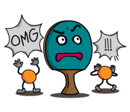 Peggy and Paul, the Ping Pong Buddy sticker #8687425