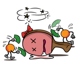 Peggy and Paul, the Ping Pong Buddy sticker #8687426