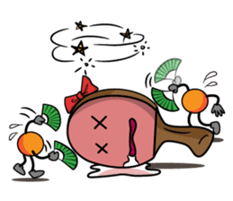 Peggy and Paul, the Ping Pong Buddy sticker #8687426