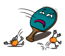 Peggy and Paul, the Ping Pong Buddy sticker #8687429