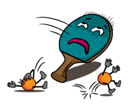 Peggy and Paul, the Ping Pong Buddy sticker #8687429