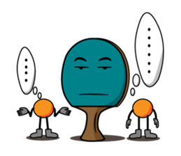 Peggy and Paul, the Ping Pong Buddy sticker #8687431