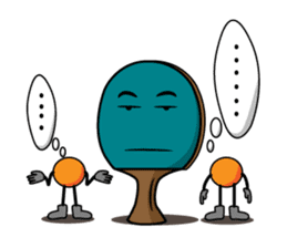 Peggy and Paul, the Ping Pong Buddy sticker #8687431
