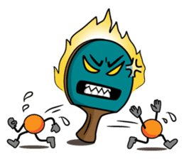 Peggy and Paul, the Ping Pong Buddy sticker #8687433