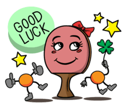 Peggy and Paul, the Ping Pong Buddy sticker #8687434