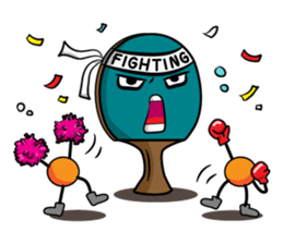 Peggy and Paul, the Ping Pong Buddy sticker #8687436