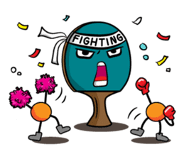 Peggy and Paul, the Ping Pong Buddy sticker #8687436