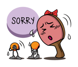 Peggy and Paul, the Ping Pong Buddy sticker #8687441