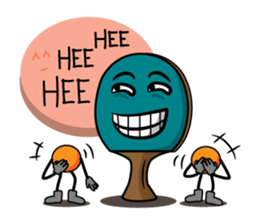 Peggy and Paul, the Ping Pong Buddy sticker #8687442