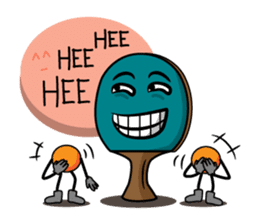 Peggy and Paul, the Ping Pong Buddy sticker #8687442