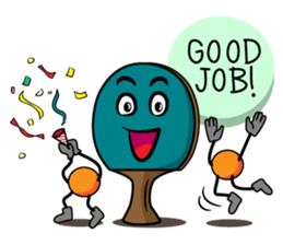 Peggy and Paul, the Ping Pong Buddy sticker #8687443