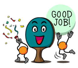 Peggy and Paul, the Ping Pong Buddy sticker #8687443